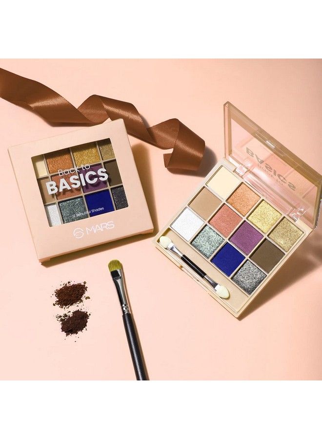 Mars 24 Shades Back To Basics Eyeshadow Palette 48 G (01+02) Multicolor Matte Finish - Image 4