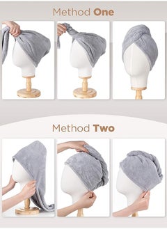 Bukela Microfiber Hair Towel, 3 Packs Hair Turbans for Wet Hair, Drying Hair Wrap Towels for Curly Hair Women Anti Frizz  - Image 2