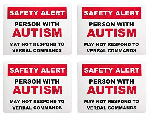 Max Petals ملصقات وتنبيهات أمان التوحد للنوافذ للسيارة والمنزل 4 عبوات