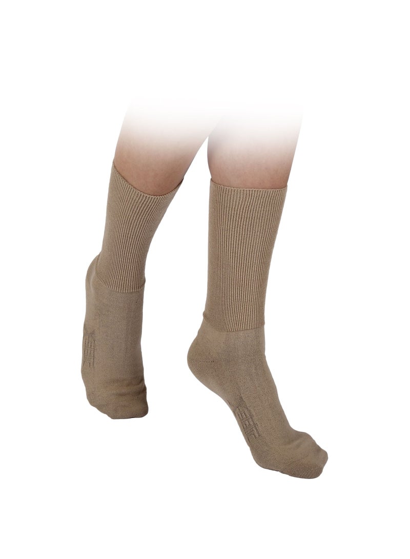 GO SILVER جوارب مرضى السكر باللون البني مقاس 35/38 - Image 2