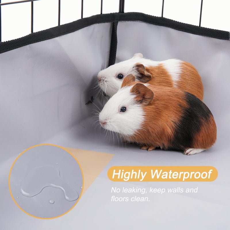 DZWLKJ Guinea Pig Cage Liner Tarp Bottom Waterproof and Washable Base Also for Rabbits, Bunny, Chinchesillas, Hedgehog, Ferrets and Other Small Animals(24x48 inches) - Image 3
