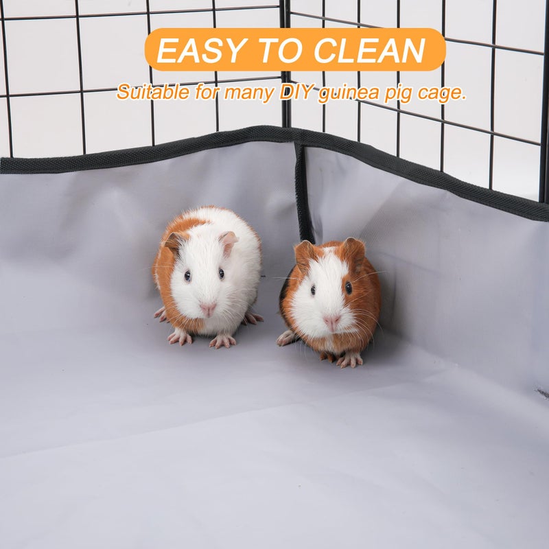 DZWLKJ Guinea Pig Cage Liner Tarp Bottom Waterproof and Washable Base Also for Rabbits, Bunny, Chinchesillas, Hedgehog, Ferrets and Other Small Animals(24x48 inches) - Image 4