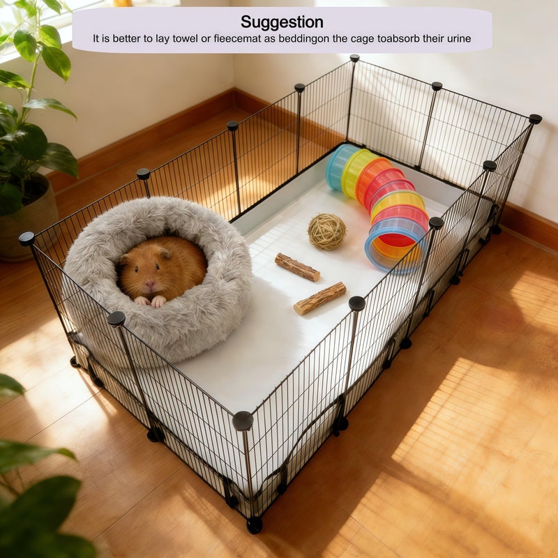 DZWLKJ Guinea Pig Cage Liner Tarp Bottom Waterproof and Washable Base Also for Rabbits, Bunny, Chinchesillas, Hedgehog, Ferrets and Other Small Animals(24x48 inches) - Image 5