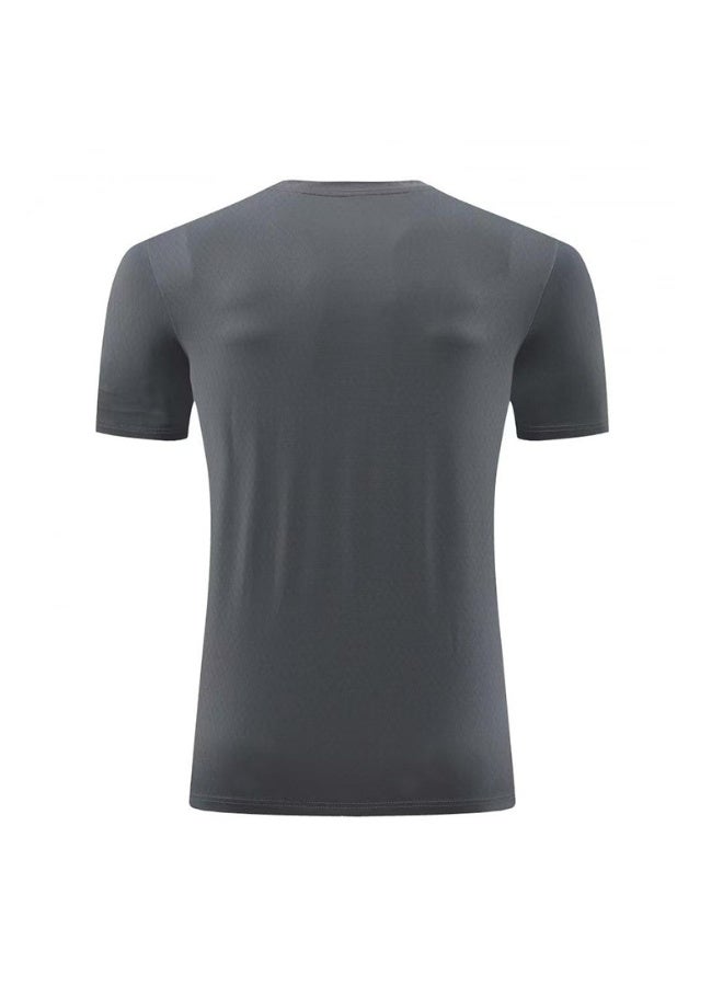 NIBEMINENT Men's Summer Loose Breathable Short Sleeve Outdoor Cycling Quick Dry Top Running Tracksuits Fitness T-shirts - Image 2