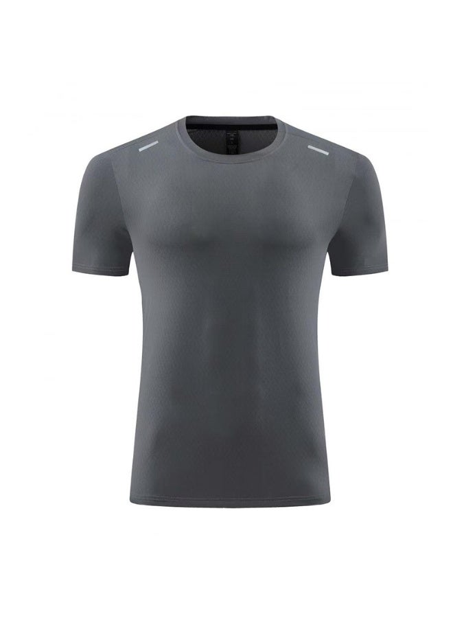 NIBEMINENT Men's Summer Loose Breathable Short Sleeve Outdoor Cycling Quick Dry Top Running Tracksuits Fitness T-shirts - Image 1