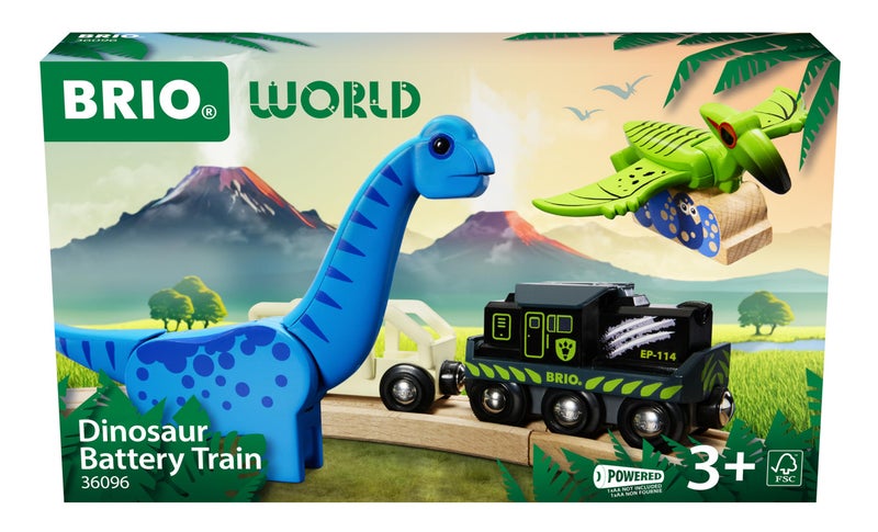 BRIO World 36096 Dinosaur Battery Train Toy Train for Kids Aged 3 Years Up - Image 3