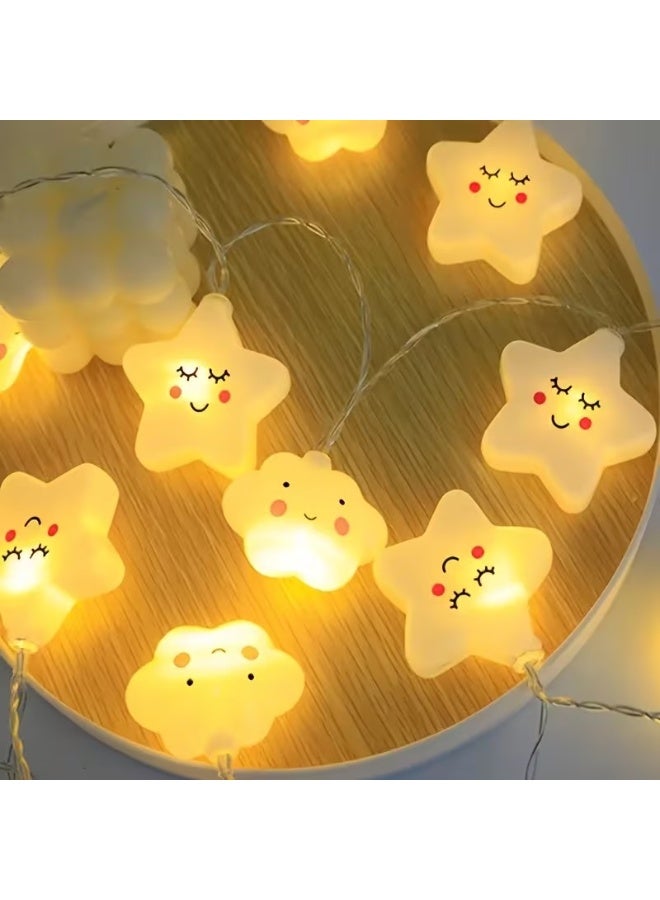 Goolsky Battery Model Clouds and Stars Combination Pack String Lights No Battery decorations - Image 3