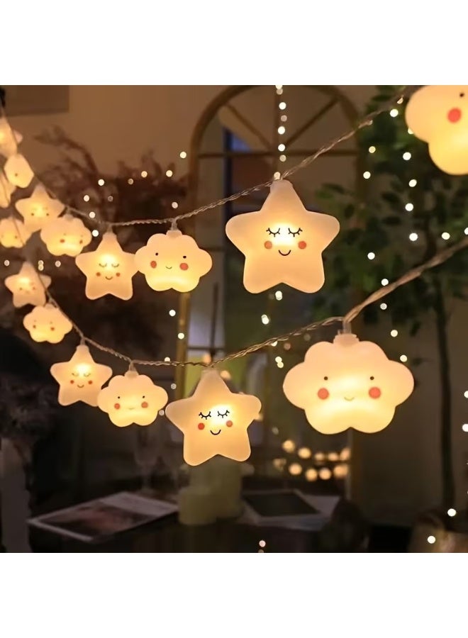 Goolsky Battery Model Clouds and Stars Combination Pack String Lights No Battery decorations - Image 2