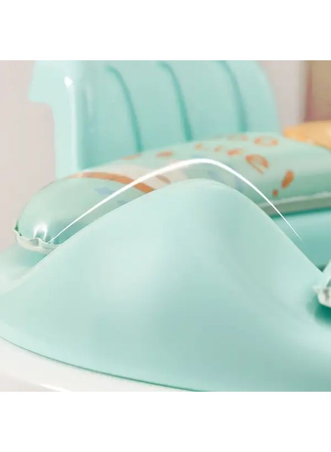 Green Portable Cartoon Toilet Seat Cover for Kids Potty Training Easy Clean Plastic - Image 4