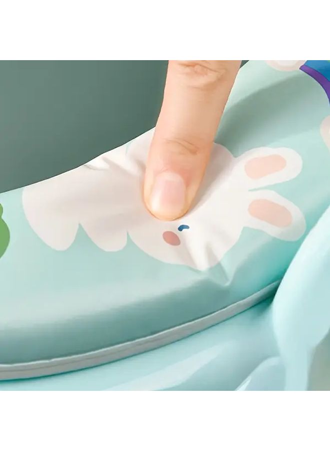 Green Portable Cartoon Toilet Seat Cover for Kids Potty Training Easy Clean Plastic - Image 5
