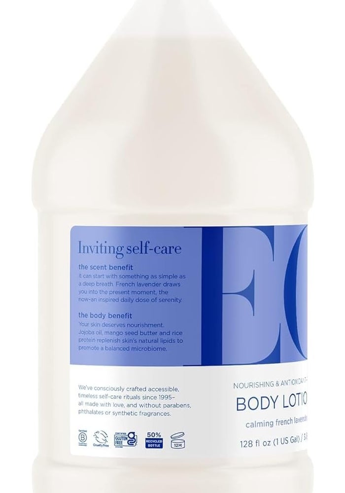 EO Body Lotion Refill - 1 Gallon of Calming French Lavender with Organic Plant-Based Ingredients - Image 2