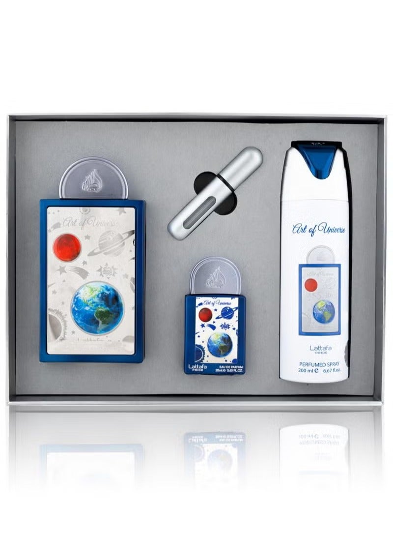 Lattafa Art Universe Perfume 100ml + Perfume 20ml + Scented Spray 200ml - Image 1