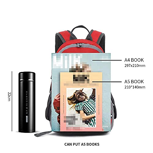 Bseash 10L Small Hiking Backpack for Kids Ages 3-6 Girls Boys Under 4 feet, Mini Waterproof Outdoor Sport Travel Camping Daypack (Red) - Image 5