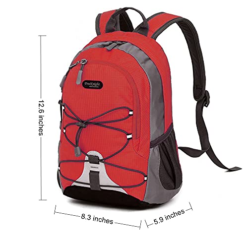 Bseash 10L Small Hiking Backpack for Kids Ages 3-6 Girls Boys Under 4 feet, Mini Waterproof Outdoor Sport Travel Camping Daypack (Red) - Image 2