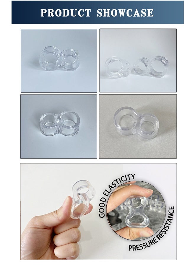 10 Pack Door Handle Stopper, Wall Protector, Clear Rubber Door Stopper, Pvc Door Handle Guard, Door Handle Bumper for Cabinet Furniture Home Office (Transparent)  - Image 4