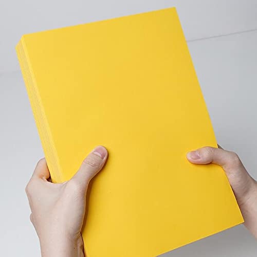 YVMVDV 20 Sheets Yellow Cardstock 8.5 x 11in, 250gsm/92lb Thick Yellow Craft Paper for DIY Arts, Cards Making, Invitations, Stationery Printing, Scrapbook Supplies - Image 3
