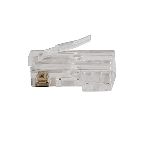 Klein Tools VDV826-703 Pass-Thru Modular Data Plug, RJ45 CAT6, Gold Plated, Pass Through Connectors 50-Pack - Image 3