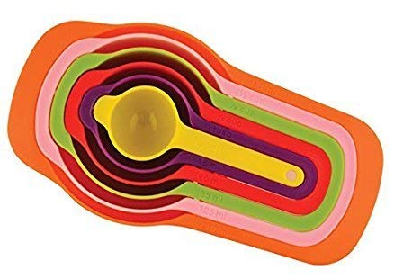 GTC® Measuring Cups and Spoons - Space Saving Design Colorful Kitchen Cooking and Baking Measurement Measuring Cups Spoons Set (Multicolor) - Image 5