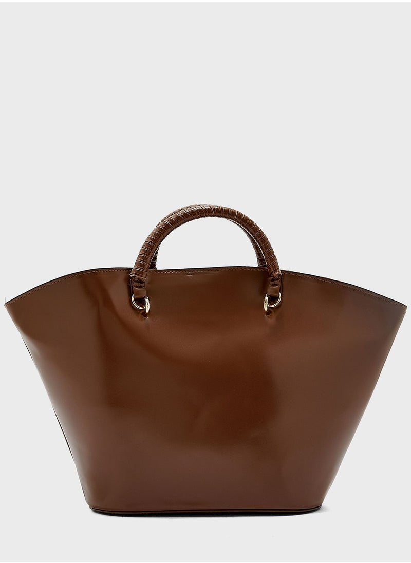 ELLA - Curve  Tote With Wrapped Handles - Image 1