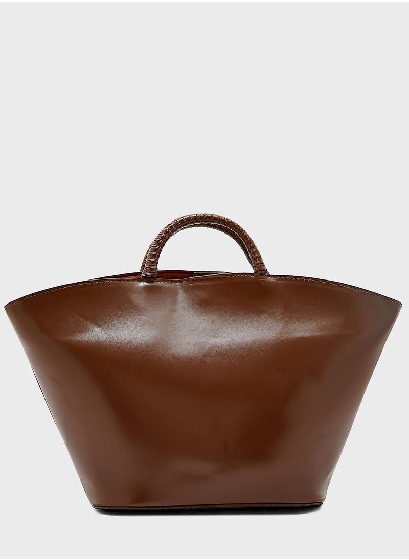 ELLA - Curve  Tote With Wrapped Handles - Image 1