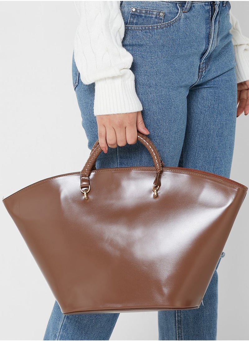 ELLA - Curve  Tote With Wrapped Handles - Image 1