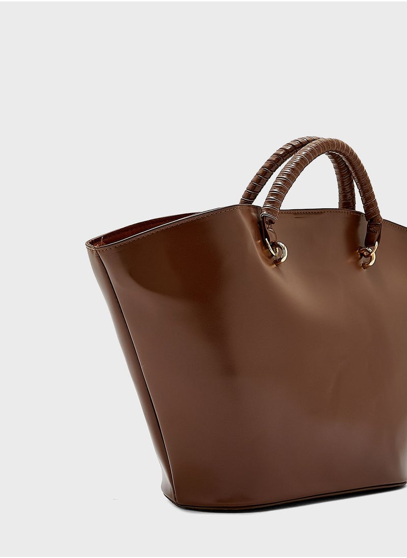 ELLA - Curve  Tote With Wrapped Handles - Image 1