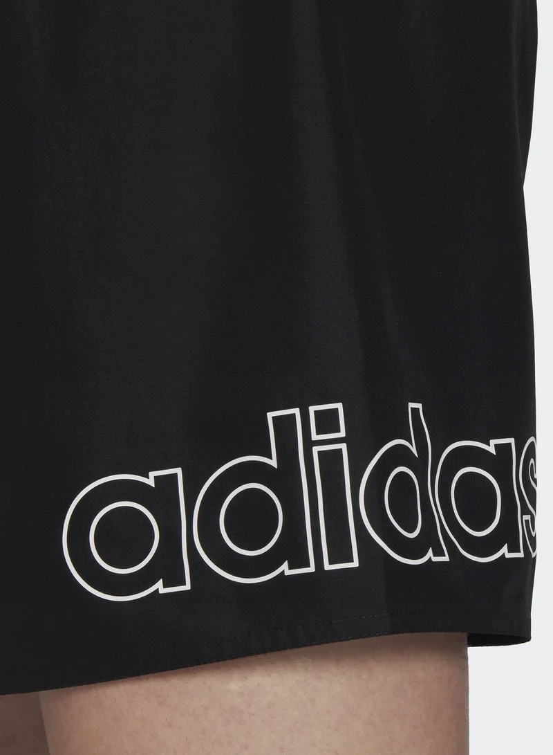 Adidas Linear Logo Swim Shorts