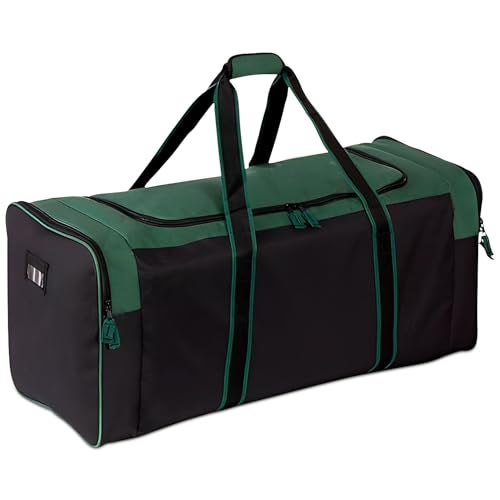 Jetstream Heavy Hockey Bag | Duty Multi Pocket Travel Duffel Bag | Large Sports Gym Equipment with Water Repellency | Foldable Luggage Bag with Padded Handles For Camping (36 Inch, Green) - Image 1