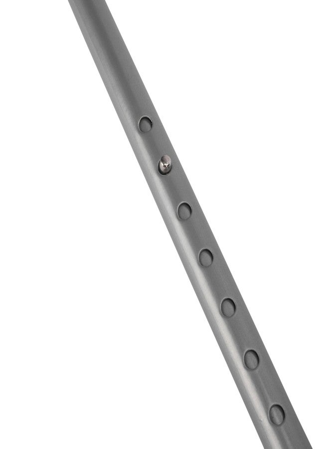 Dr. TORSO Sturdy Walking Stick with Self Standing Wide Base and Adjustible Height, Mild-Steel Body for Men/Women, Patients, Old People (Silver) - Image 3