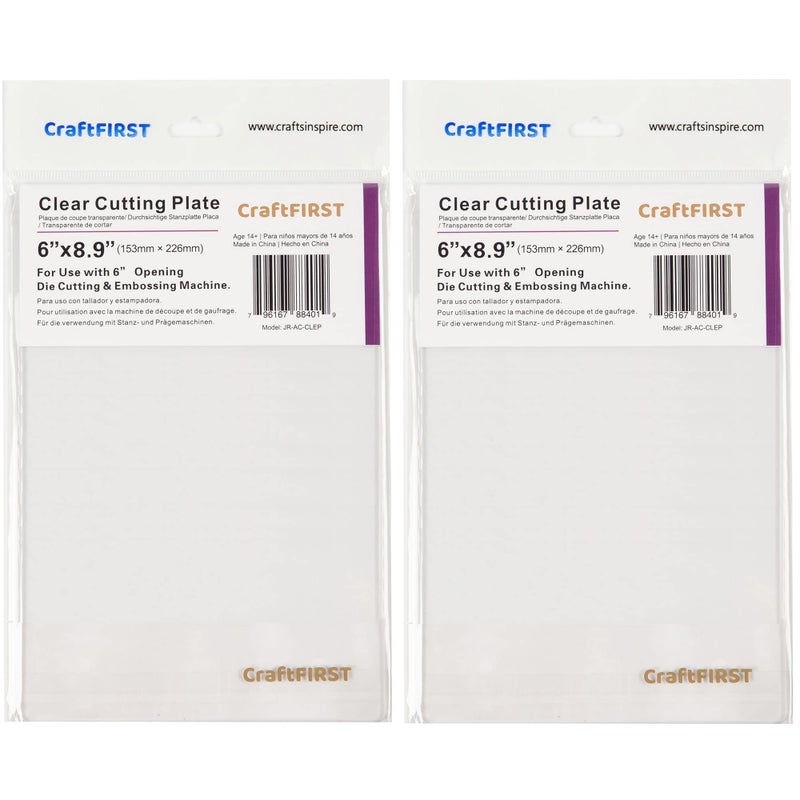 CraftFIRST 6 x 9 Clear Cutting Plate Die Cutting Machine Accessaries 1 Pair