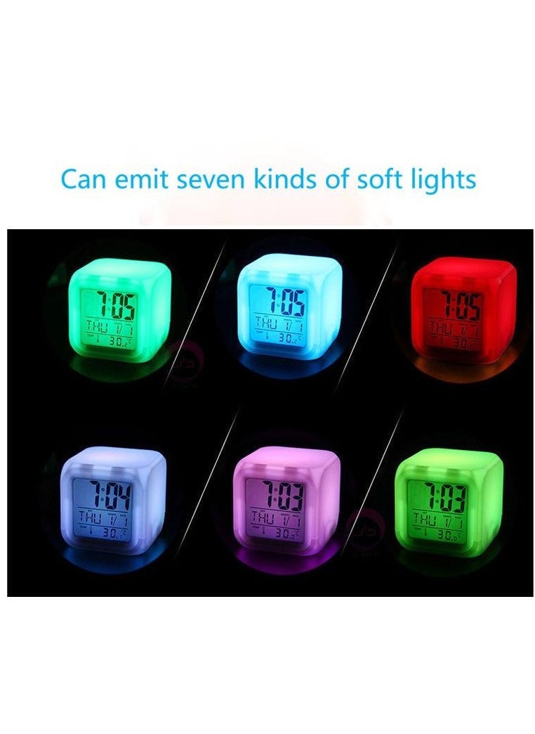 Generic - Minecraft Night Light with Alarm Clock Display Temperature and Date - Image 1