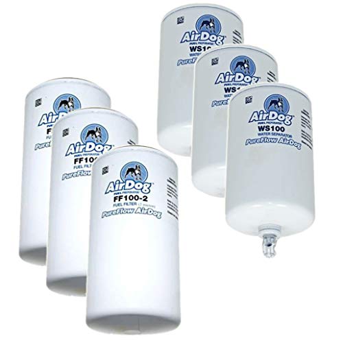 Airdog Air Dog Filters 6 Pack | (3) Fuel Filters FF100-2 & (3) Water separator WS100 - Image 1