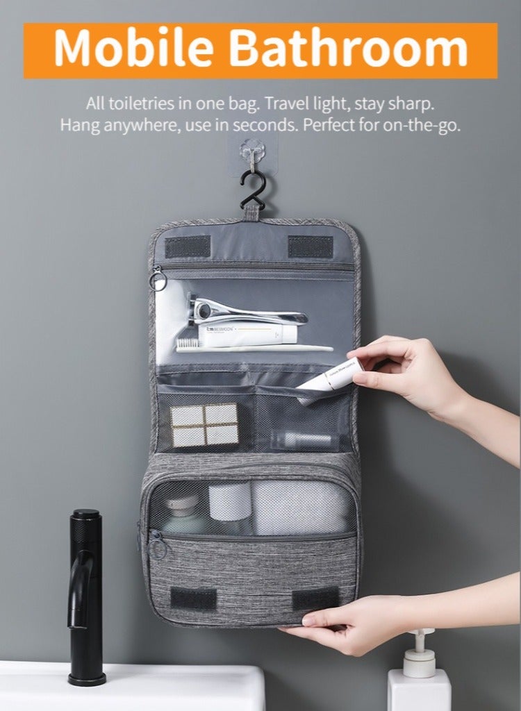Hanging Water-Resistant Compartment Travel Toiletry Bag