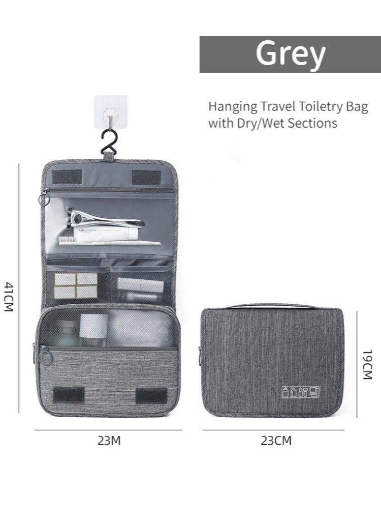 Hanging Water-Resistant Compartment Travel Toiletry Bag