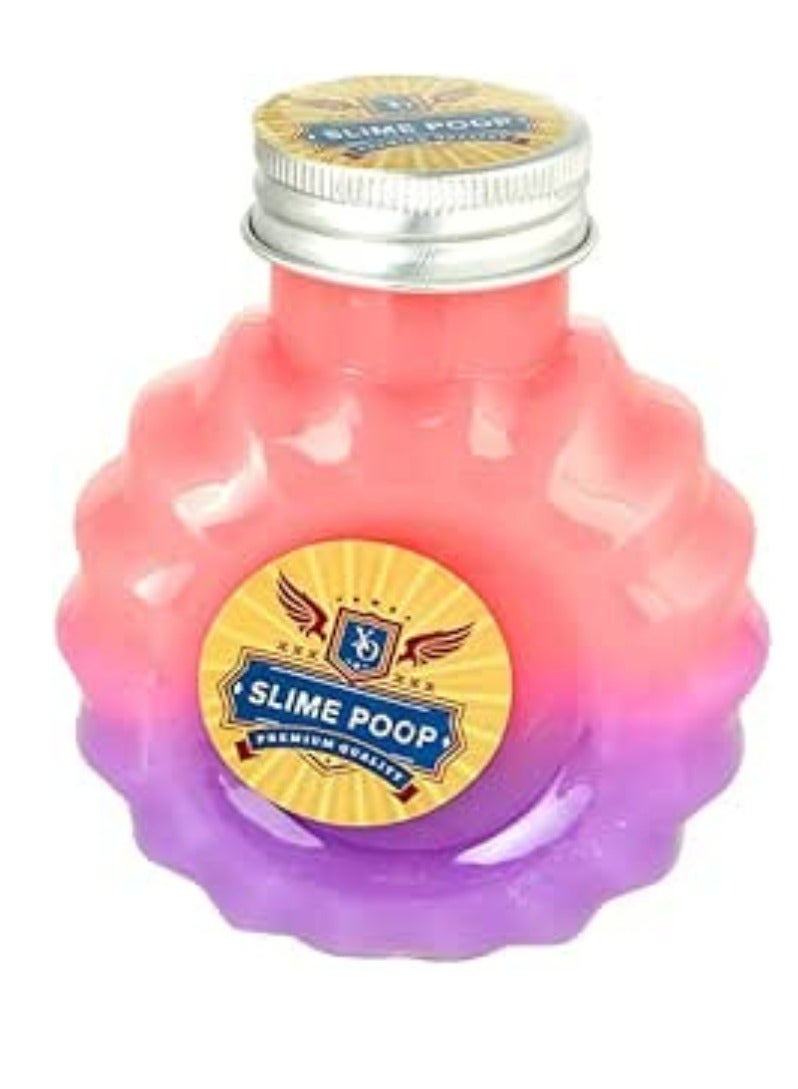 Pink and purple baby glitter slime bottle