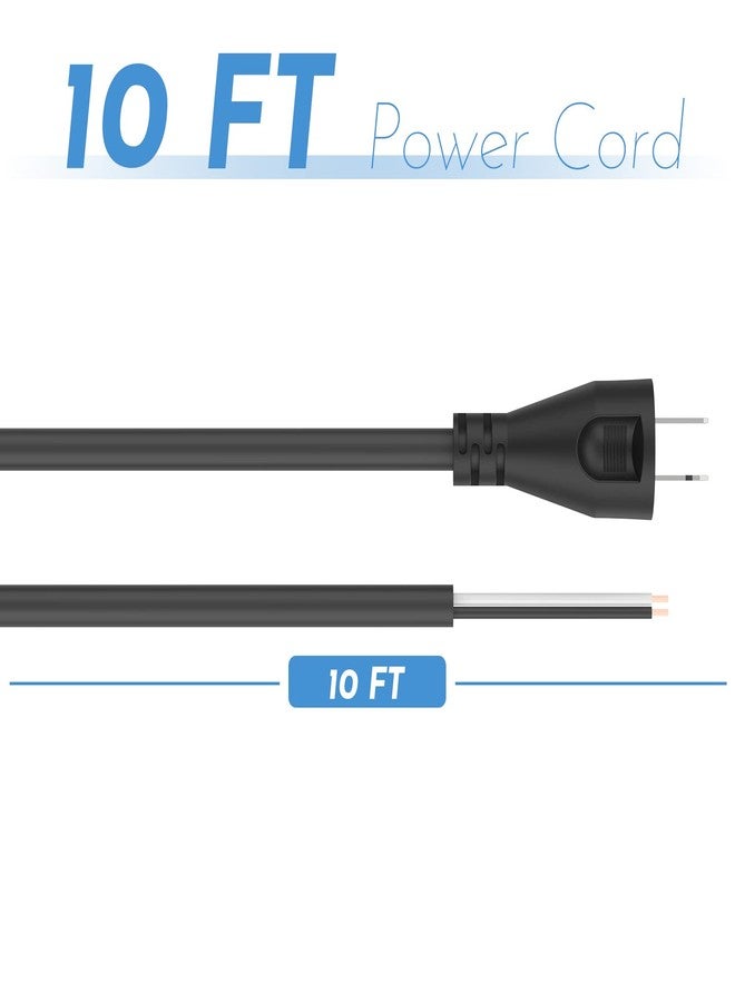 ANTOBLE 33007898 2 Wire 16 Gauge Power Cord Replacement Cord for DEWALT DW704 DW705 DW708 DW718 DW849 DW360 DW384 DWP849X (10 ft) - Image 2