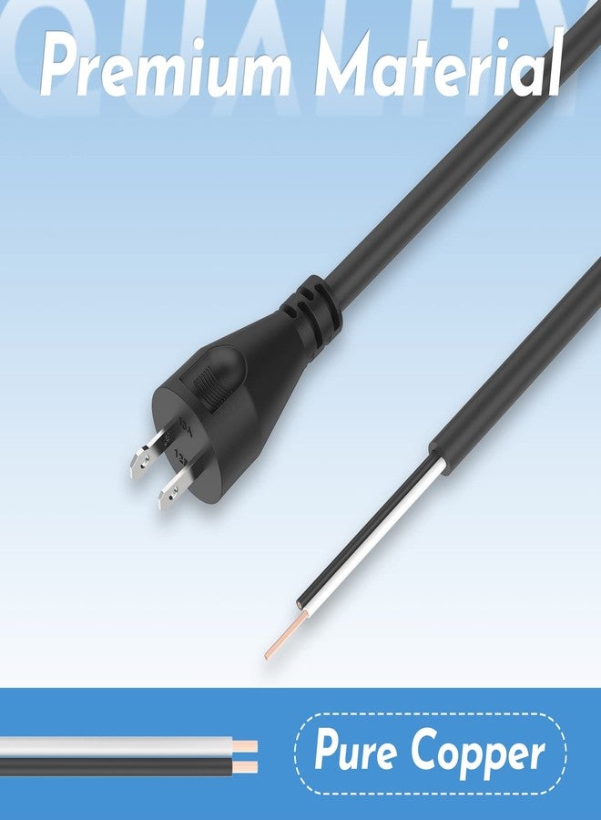 ANTOBLE 33007898 2 Wire 16 Gauge Power Cord Replacement Cord for DEWALT DW704 DW705 DW708 DW718 DW849 DW360 DW384 DWP849X (10 ft) - Image 5