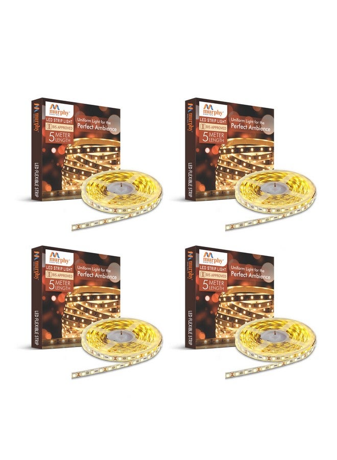 Murphy Others 25W Led Strip 2835 Cove Light 5 Metre (Warm White, Pack Of 4) With Driver - Image 1