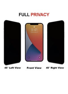 Generic Privacy Anti-Spy Tempered Glass Screen Protector For Apple iPhone 11 Black  - Image 1