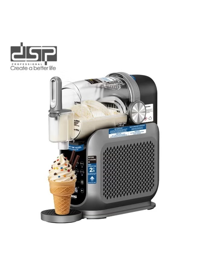 DSP Slushie & Frozen Drink Maker 220W 1.8L, No-Ice Frozen Beverage Machine with Digital Control Panel, Dispensing Handle & Drip Tray, Grey - Image 1