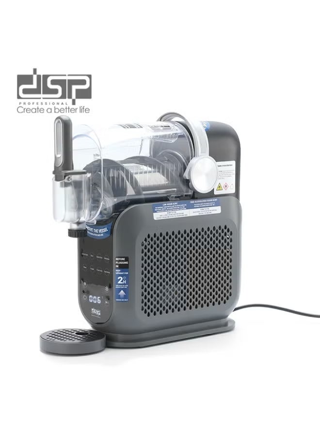 DSP Slushie & Frozen Drink Maker 220W 1.8L, No-Ice Frozen Beverage Machine with Digital Control Panel, Dispensing Handle & Drip Tray, Grey - Image 2