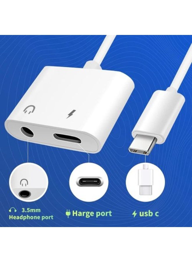 USB Type-C to 3.5mm Jack Adapter with Fast Charging – 2 in 1 for High-Quality Audio Conversion - Image 3