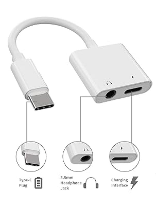 USB Type-C to 3.5mm Jack Adapter with Fast Charging – 2 in 1 for High-Quality Audio Conversion - Image 2