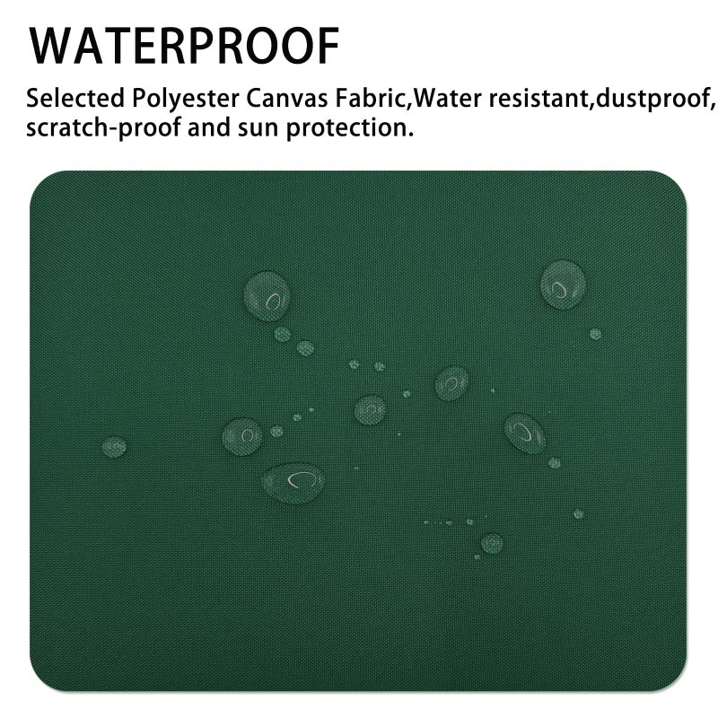 Gheeidau Canvas Repair Patch 9Ã—11 Inch 3Pcs Waterproof Self-Adhesive Fabric Repair Patch for Tents,Boat Cover,Pop Up Canopy,Patio,Bags,Car Seats,Sofas,Furniture Cover(Dark Green) - Image 2