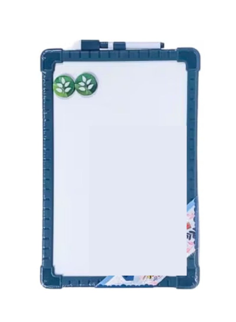 سبورة بيضاء مغناطيسية مزدوجة الوجه 250X350MM بإطار ملون بألوان متنوعة - Image 2