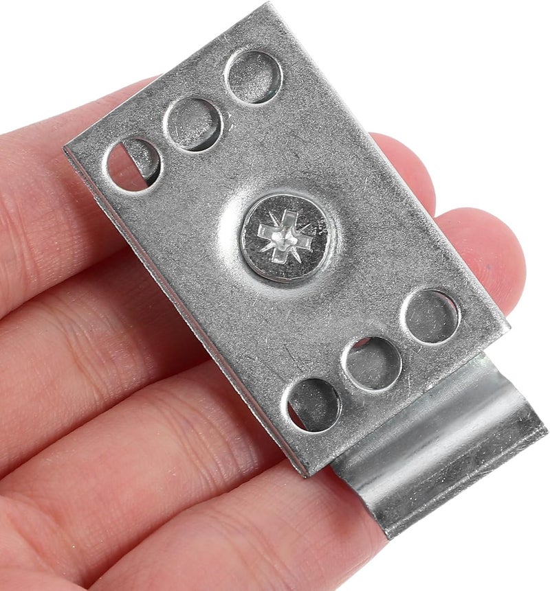 Garneck 12 Sets Stainless Steel Undermount Sink Brackets Clips Metal Sink Hardware Installation Repair Kit for Kitchen Vanity Countertop - Image 4