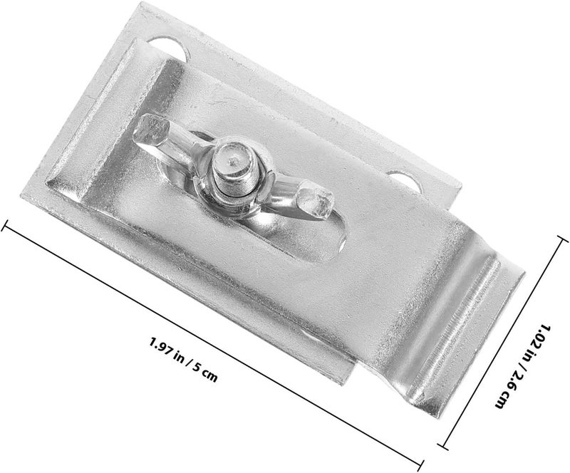 Garneck 12 Sets Stainless Steel Undermount Sink Brackets Clips Metal Sink Hardware Installation Repair Kit for Kitchen Vanity Countertop - Image 2