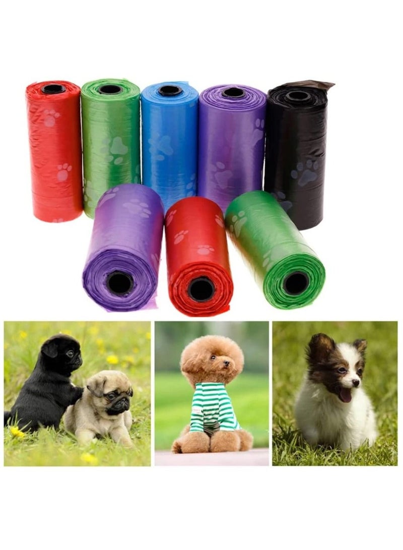 8PC Leak Proof and Thicken Tear Resistant Biodegradable Dog Trash Bags for Outdoor Puppy Walking and Travel Pet Waste Bags - Image 1