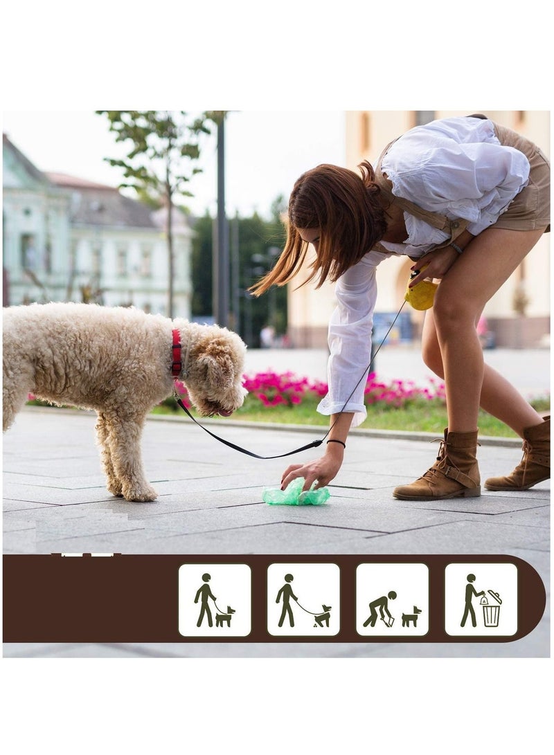 8PC Leak Proof and Thicken Tear Resistant Biodegradable Dog Trash Bags for Outdoor Puppy Walking and Travel Pet Waste Bags - Image 4