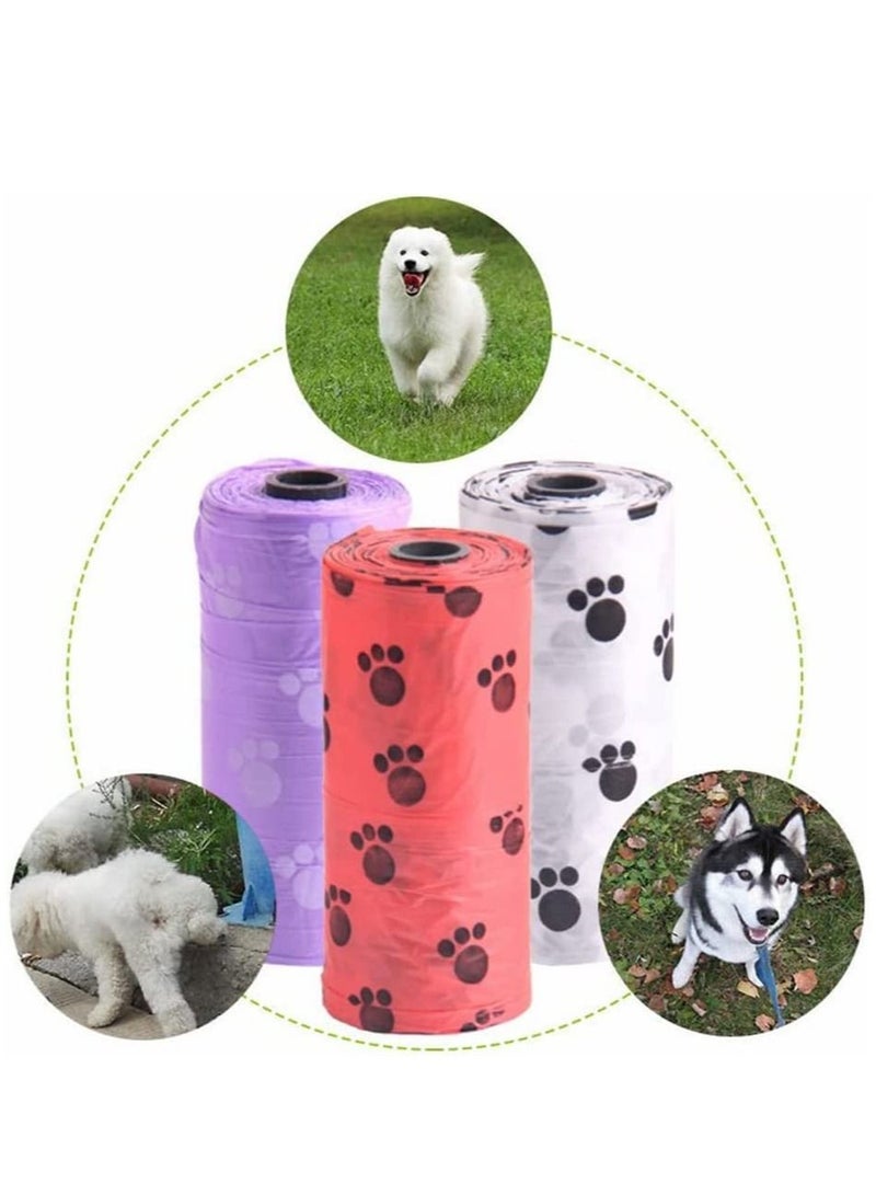 8PC Leak Proof and Thicken Tear Resistant Biodegradable Dog Trash Bags for Outdoor Puppy Walking and Travel Pet Waste Bags - Image 2
